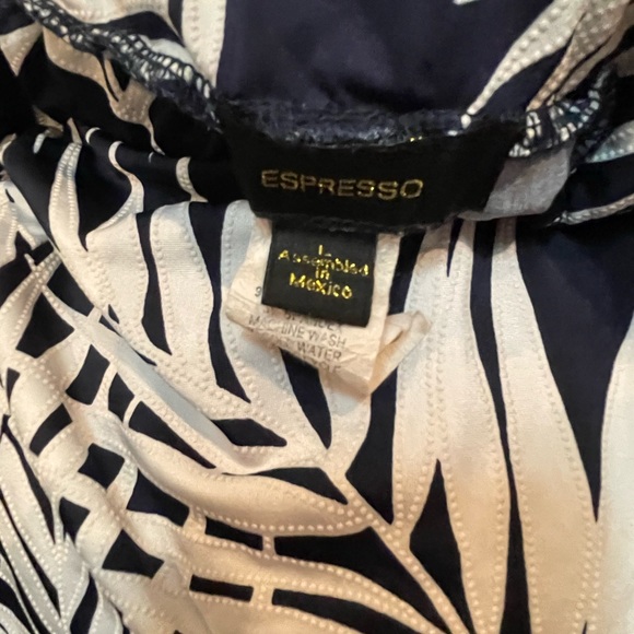 Navy blue and white palm beach pants - Picture 4 of 4